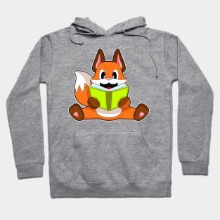 Fox Reading Book Hoodie